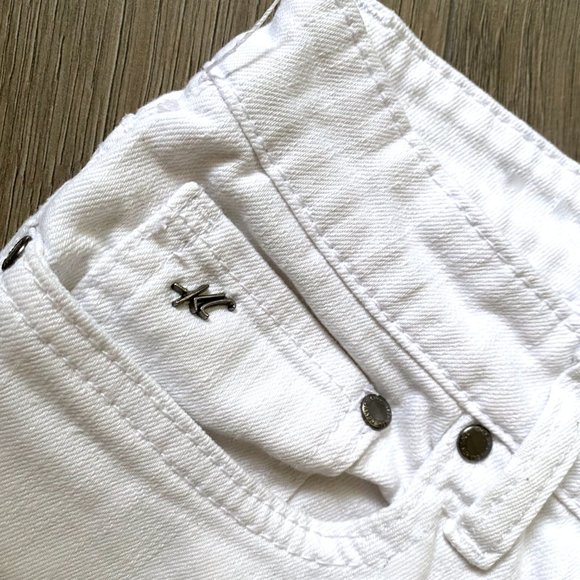 Womens White Straight Leg Jeans - Picture 8 of 10